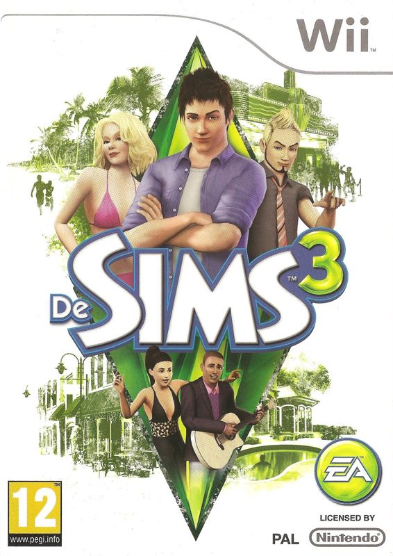 The Sims 3 box art for Wii